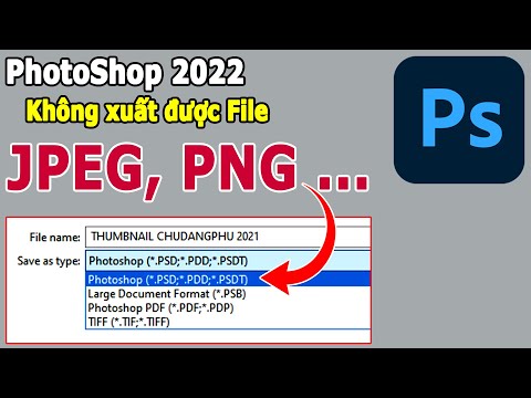 Cách xuất file JPEG, PNG... trên Photoshop CC 2022