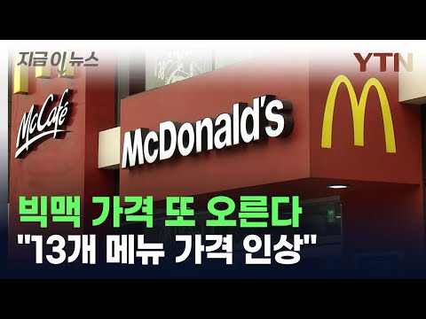 맥도날드, 다음 달 2일부터 13개 메뉴 가격 인상 / YTN